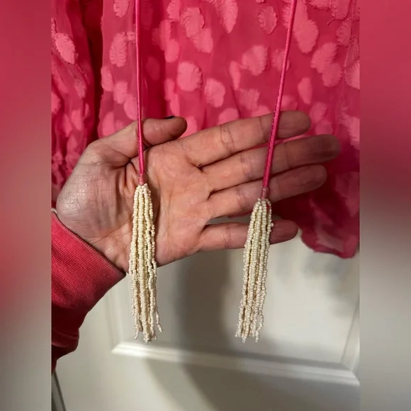 Aratta Pink Blouse with Textured Design - Picture 12 of 16